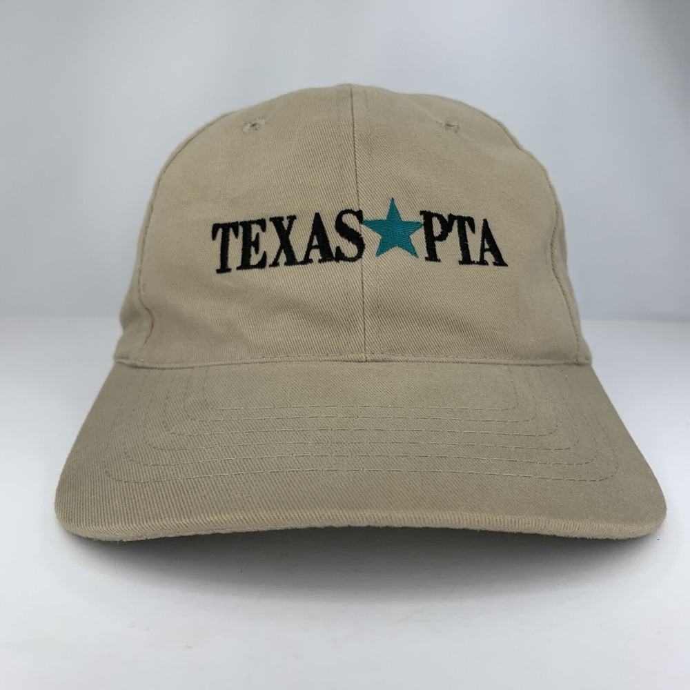 Texas PTA Beige Hat Adjustable Strapback Baseball Cap